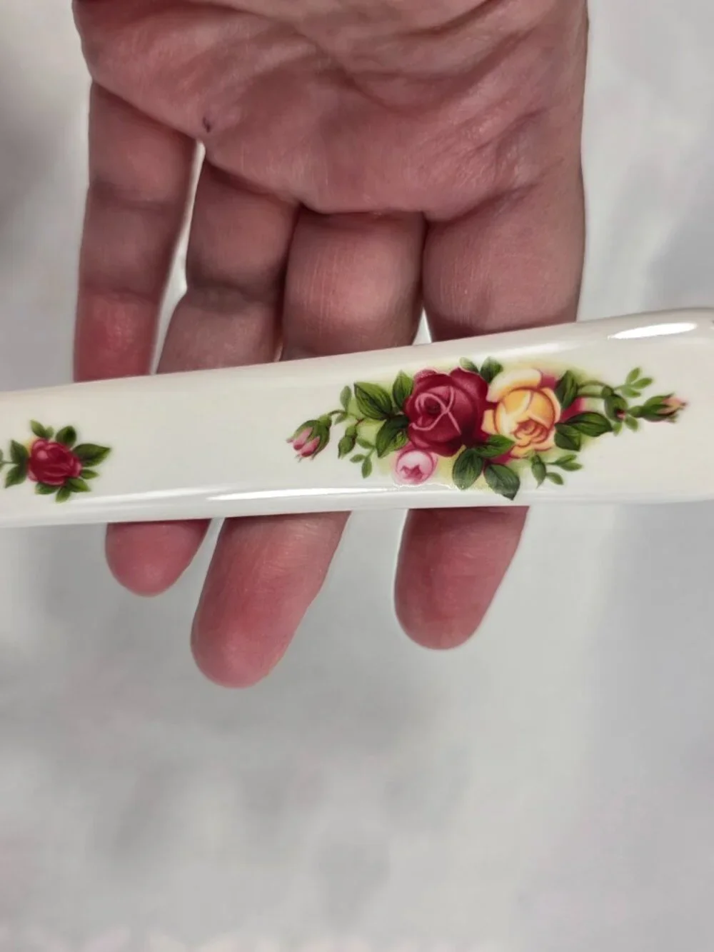 Royal Albert Old Country Roses Cake Plate & Server Set Red & Yellow Roses